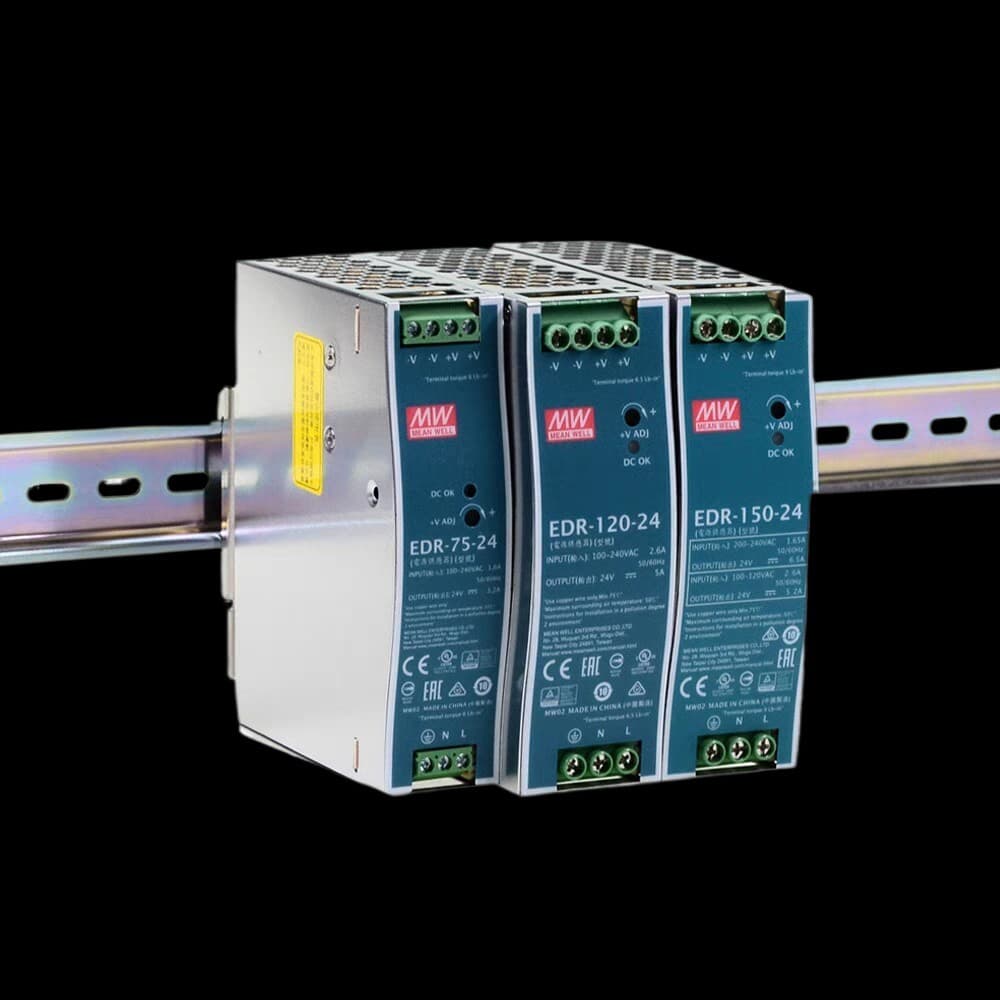 Original Mean Well EDR-75-24 rail power supply EDR-75-12 track-type Taiwan power supply 12V 24V 48V LED