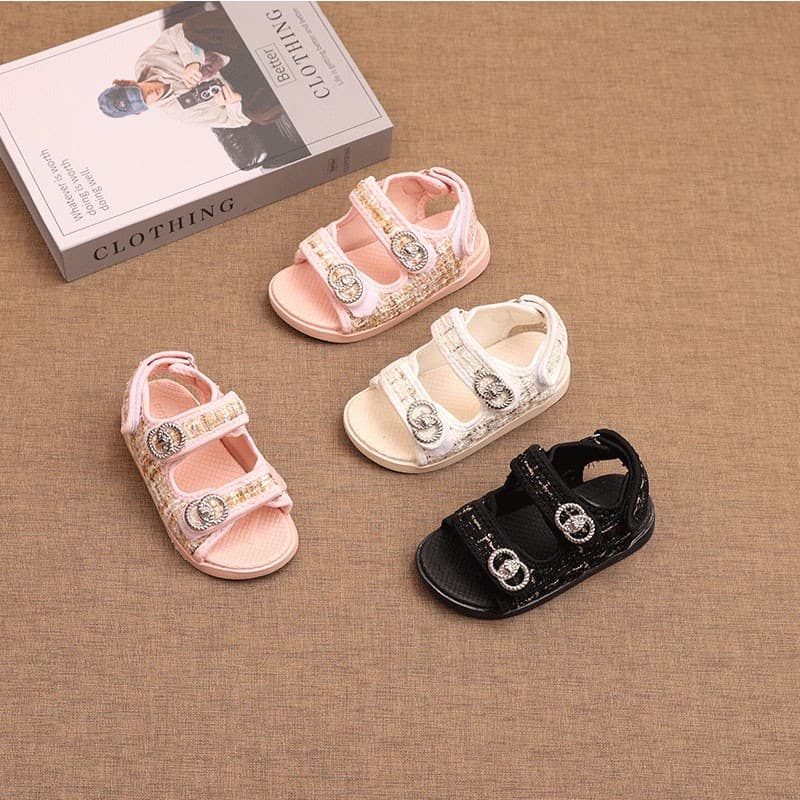 Children's Sandals 2025 New Summer Non-Slip Baby Sandals Girls Toddler Soft Sole Fashion Versatile Beach Sandals