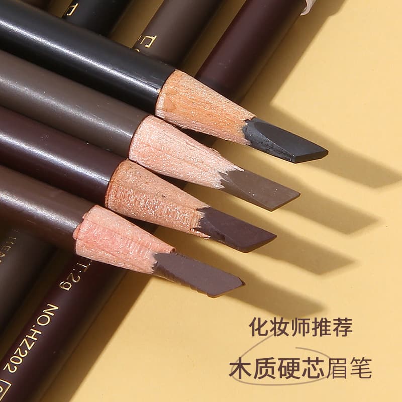 Natural Look Dual-Ended Eyebrow Pencil, Knife-Shaped, Waterproof, Sweat-Resistant, Long-Lasting, Non-Fading, for Beginners