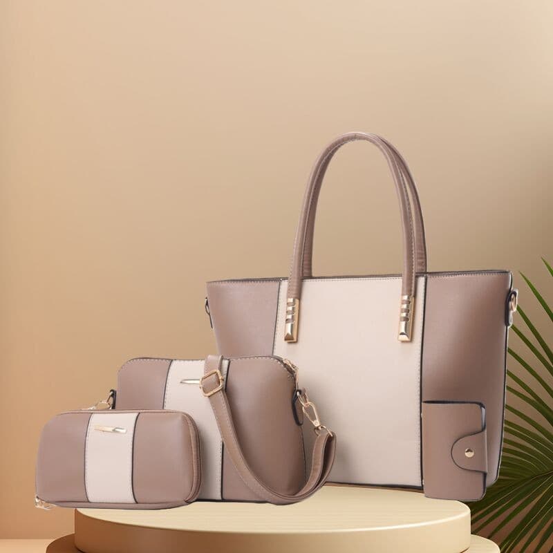 New Handbag Shoulder Bag European and American Fashion Women's Bag Cross-border Versatile Mother-Child Bag Handheld Crossbody Bag Large Capacity Bag