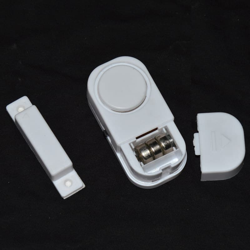Adhesive Door Magnetic Alarm Sensor Home Security Detector Indoor Anti-Theft Warning System for Residential Use