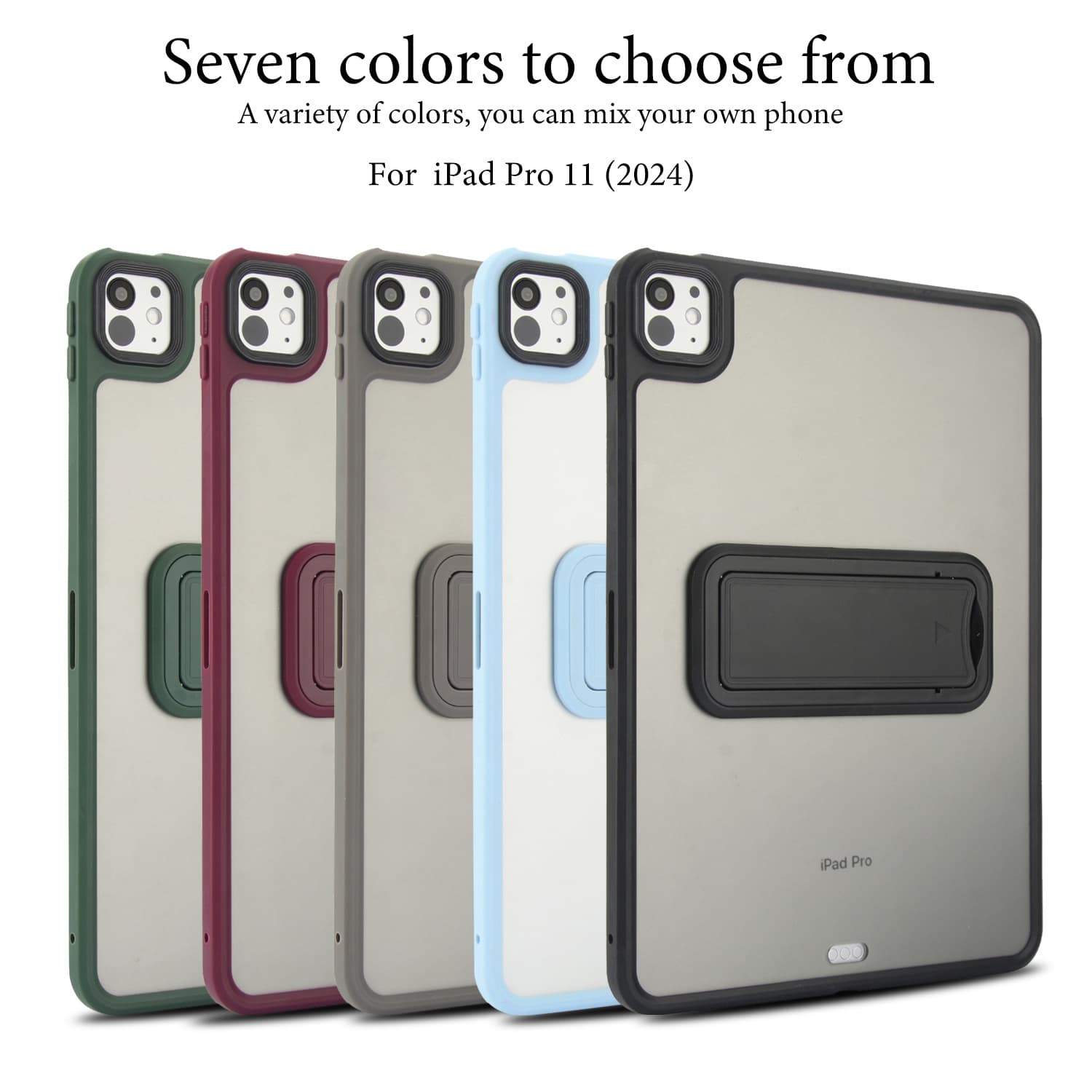 Compatible with Apple iPad Pro 11 Skin Texture Tablet Case 10.2 inch Foldable Hidden Stand 9.7 Full Coverage Shockproof