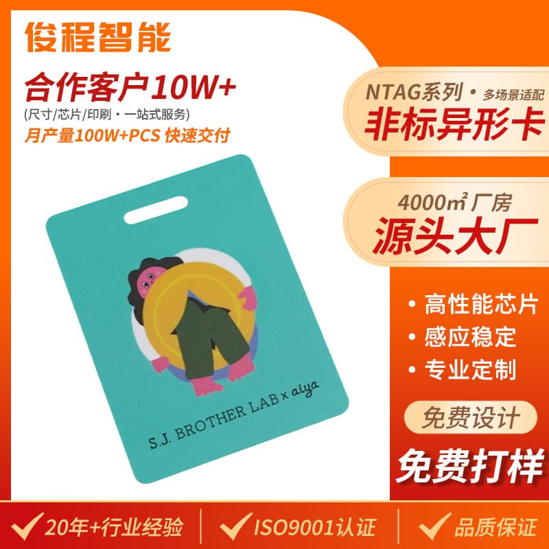 Custom Shaped PVC Card for Game Cards, Anime Cards, Non-Standard Badges, High-End Shaped Chip Smart Card