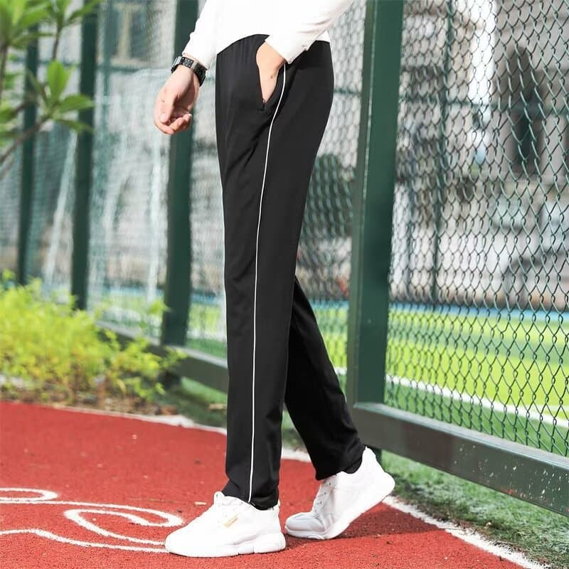 Navy Blue School Uniform Pants for High School, Middle School, and Primary School Students, One Stripe and Two Stripes, Unisex Sports Spring and Summer Straight Leg Pants
