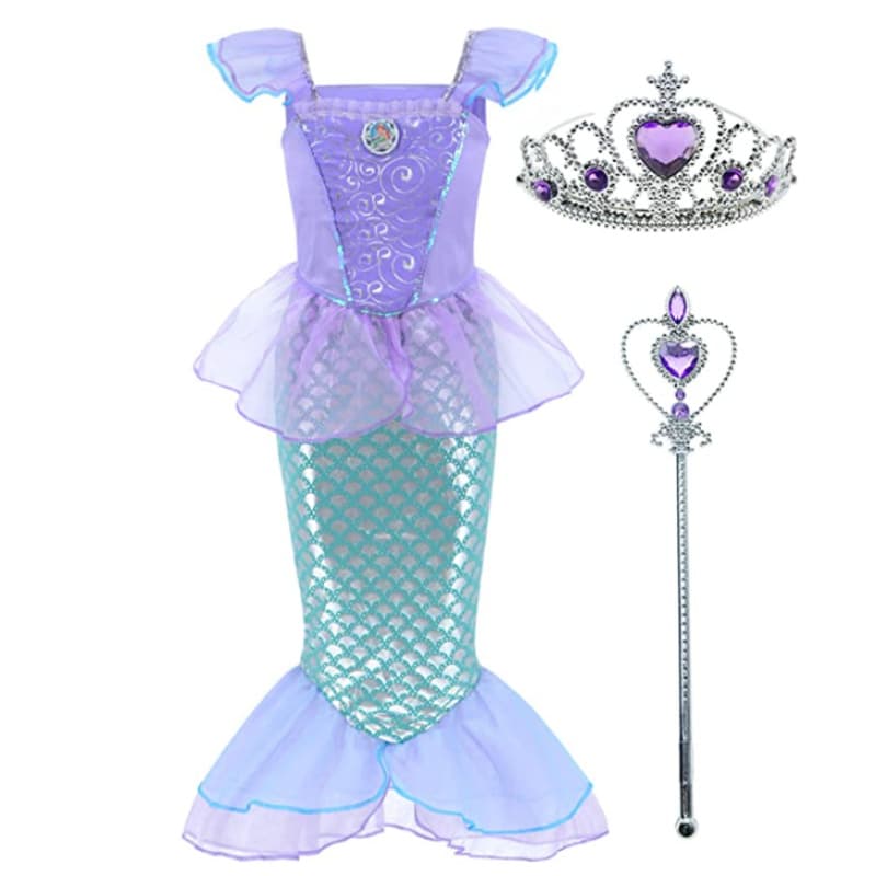 Cross-border Girls Mermaid Princess Dress Frozen Elsa Sleeveless Dress Children's Performance Costume