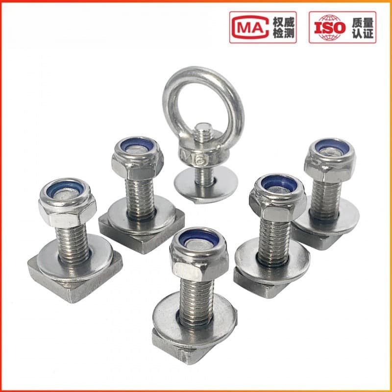 SUV side tent crossbars, luggage rack rails, T-bolts, roof platform extension rings, nuts, brackets