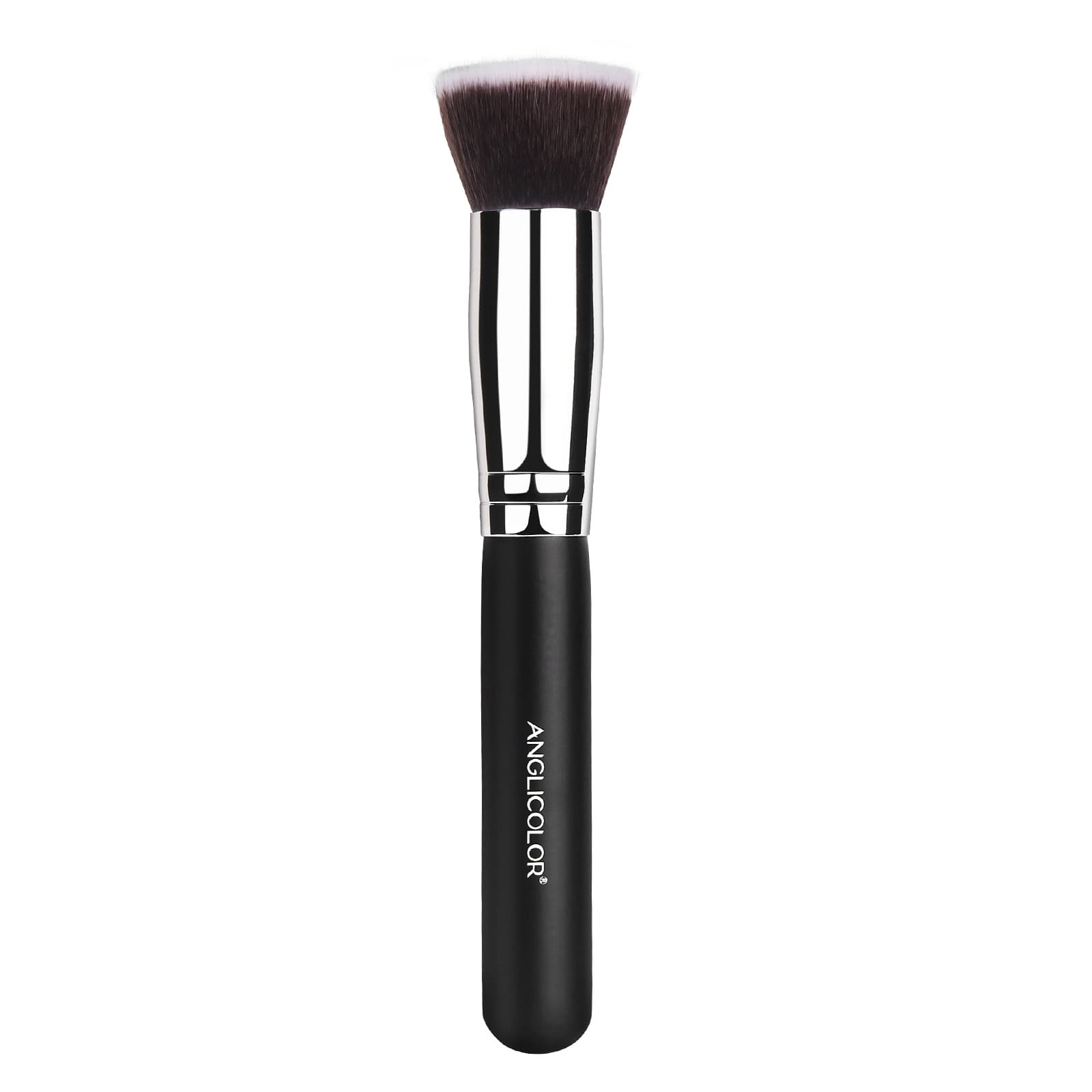 Portable Soft Bristle Flat Head Foundation Brush Beauty Makeup Brush Wooden Handle Fine Branch For Cosmetics Application