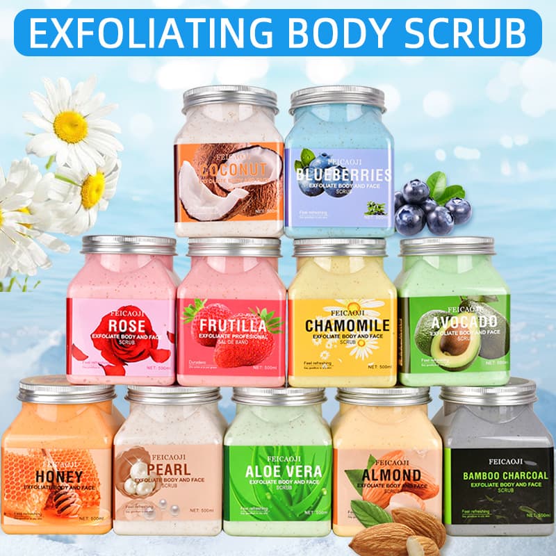 Mixia Body Scrub 500ml Exfoliating Body Scrub Scrub Bath Salt Rejuvenating Bath Salt