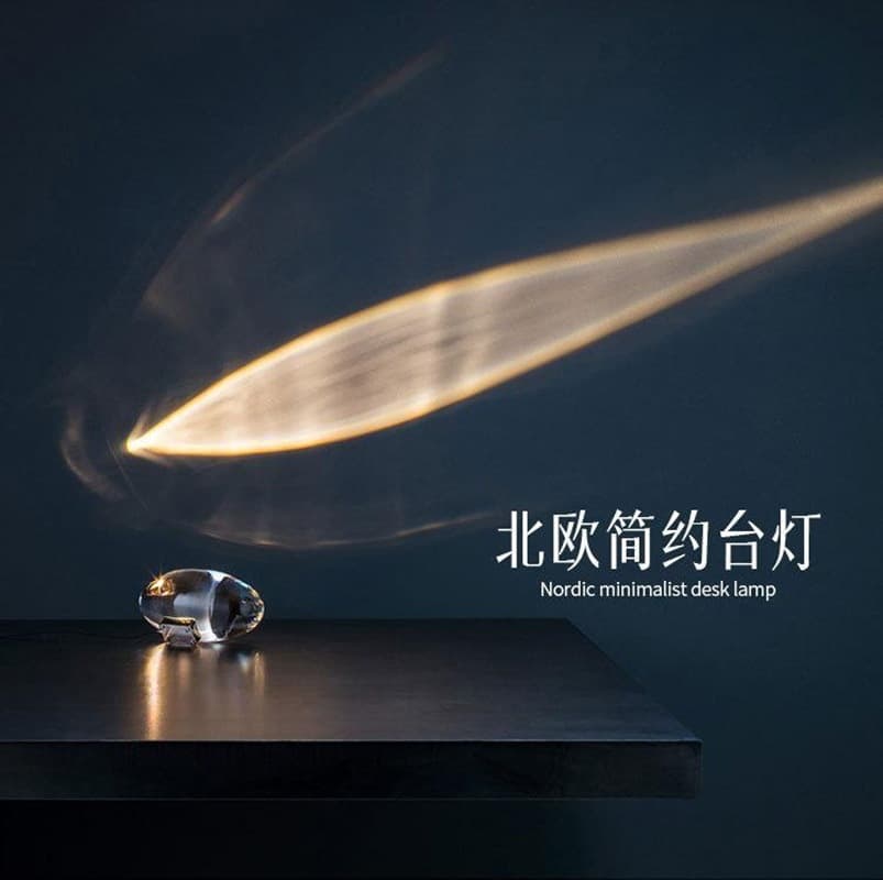 Angel's Tear Crystal Decorative Lamp Modern Minimalist Style Sunset Projection Atmosphere Lamp Night Light Table Lamp