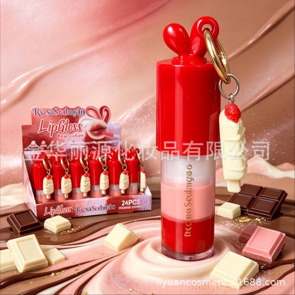 GLOSS LABIAL Honey Lip Oil Chocolate Rabbit Lip Gloss Brazilian Lip Gloss Fruit Banana Grape Strawberry Lip Gloss