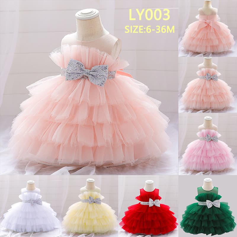 Children's Tulle Princess Dress, Birthday Party High-End Evening Gown, Wholesale Flower Girl Dress for Export