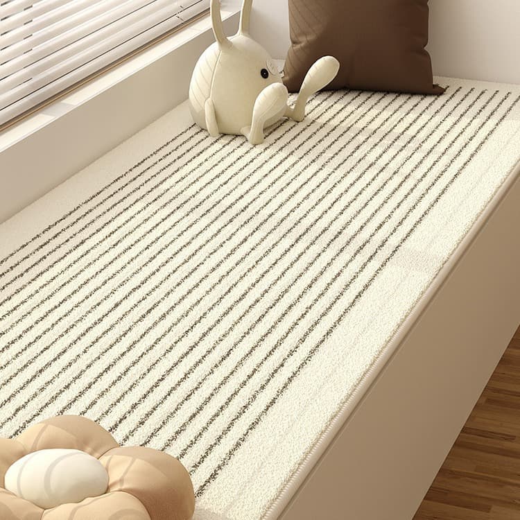 Simple Faux Cashmere Bay Window Cushion All-Season Balcony Carpet Bedroom Bedside Rug Plush Cold-Proof Tatami Seat Cushion