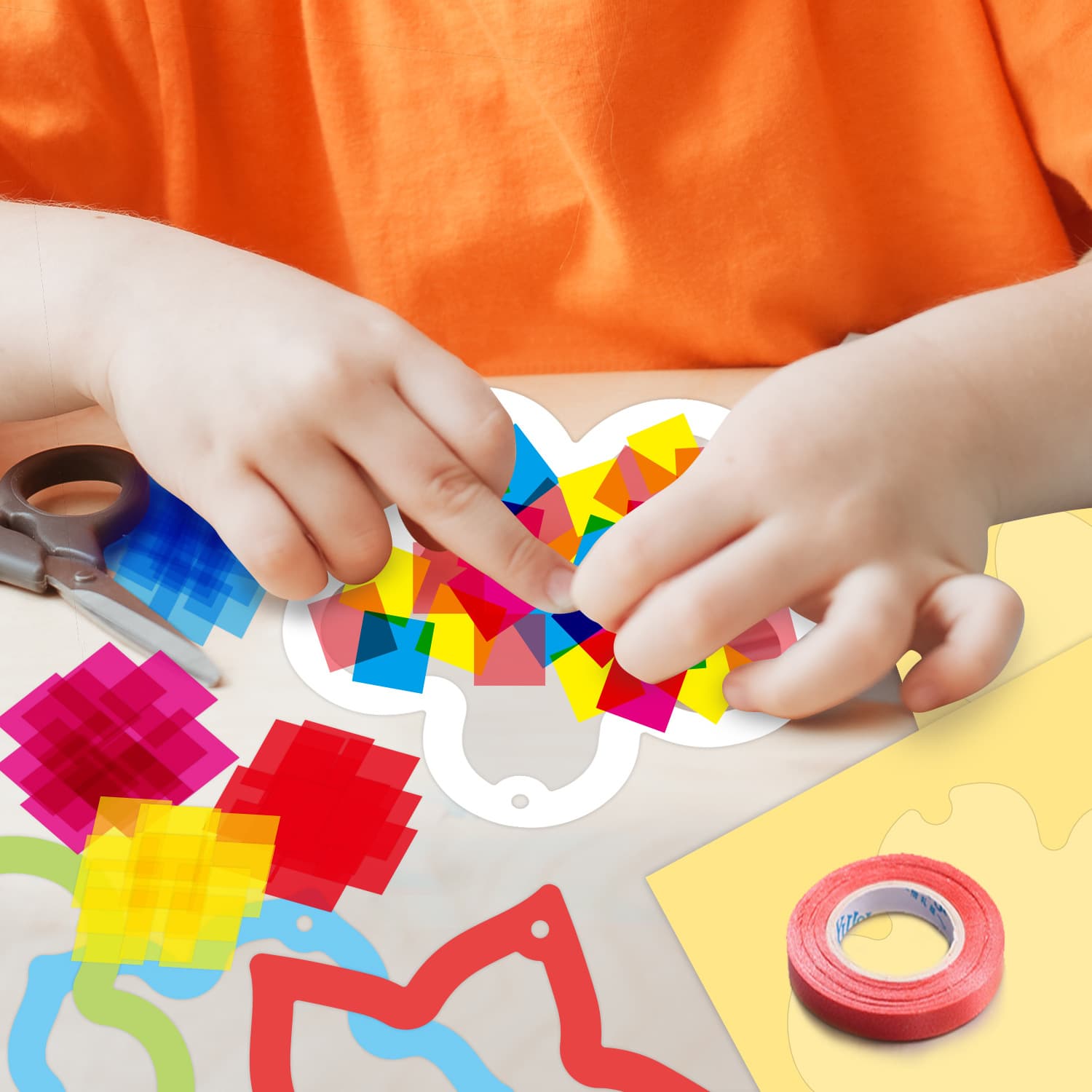 Amazon Kids Paper Cutting DIY Window Painting Decoration Classroom Party Hanging Ornaments Children's Handicraft Craft Kit