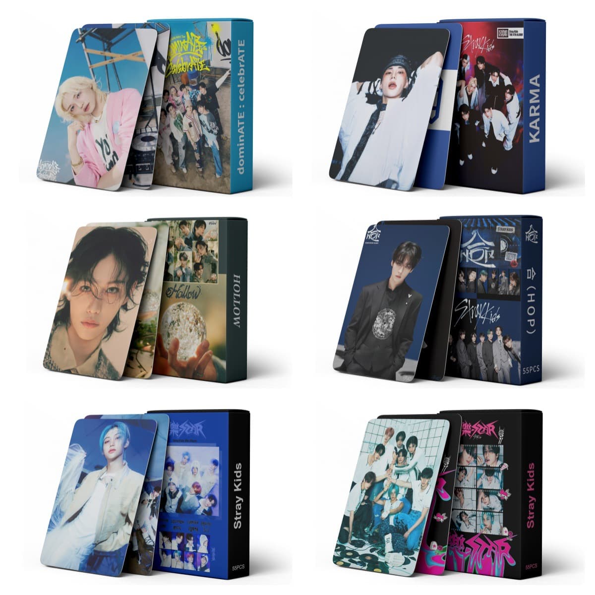 StrayKids Master Link 55 Cards Lee Know Hyunjin Self-Print Photocards Bang Chan Lee Minho Merch LOMO Cards