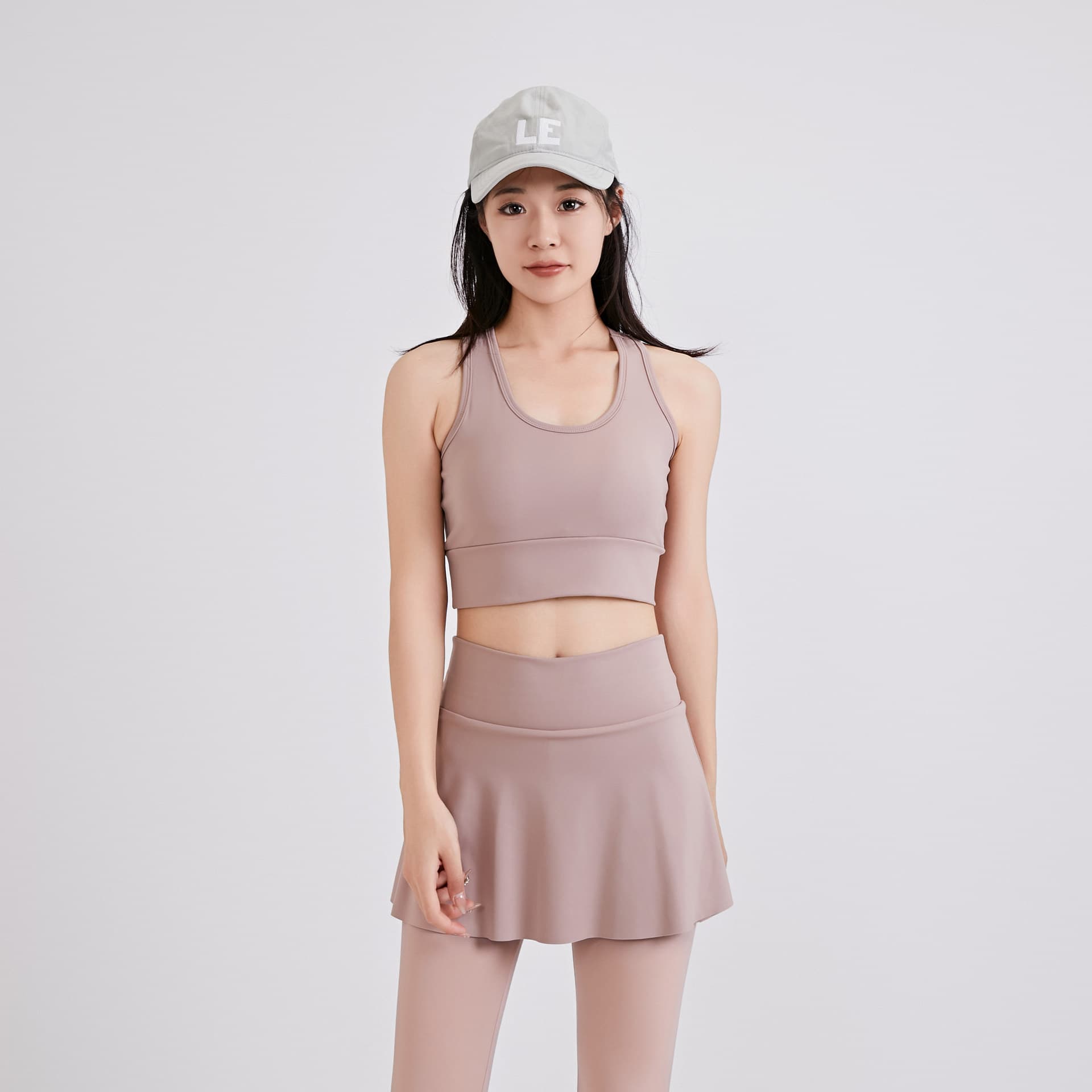 Vest Culottes Fitness Clothes Women's Morning Run Top Yoga Vest Gym Pilates Training Sports Suit