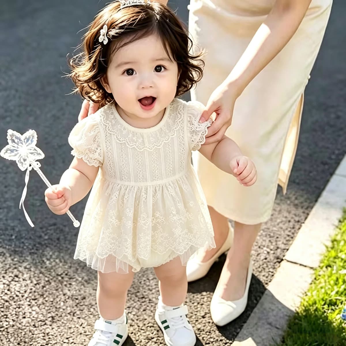 Baby clothes, summer clothes, 100-day-old baby clothes, thin skirts, baby girl's one-year-old princess skirts