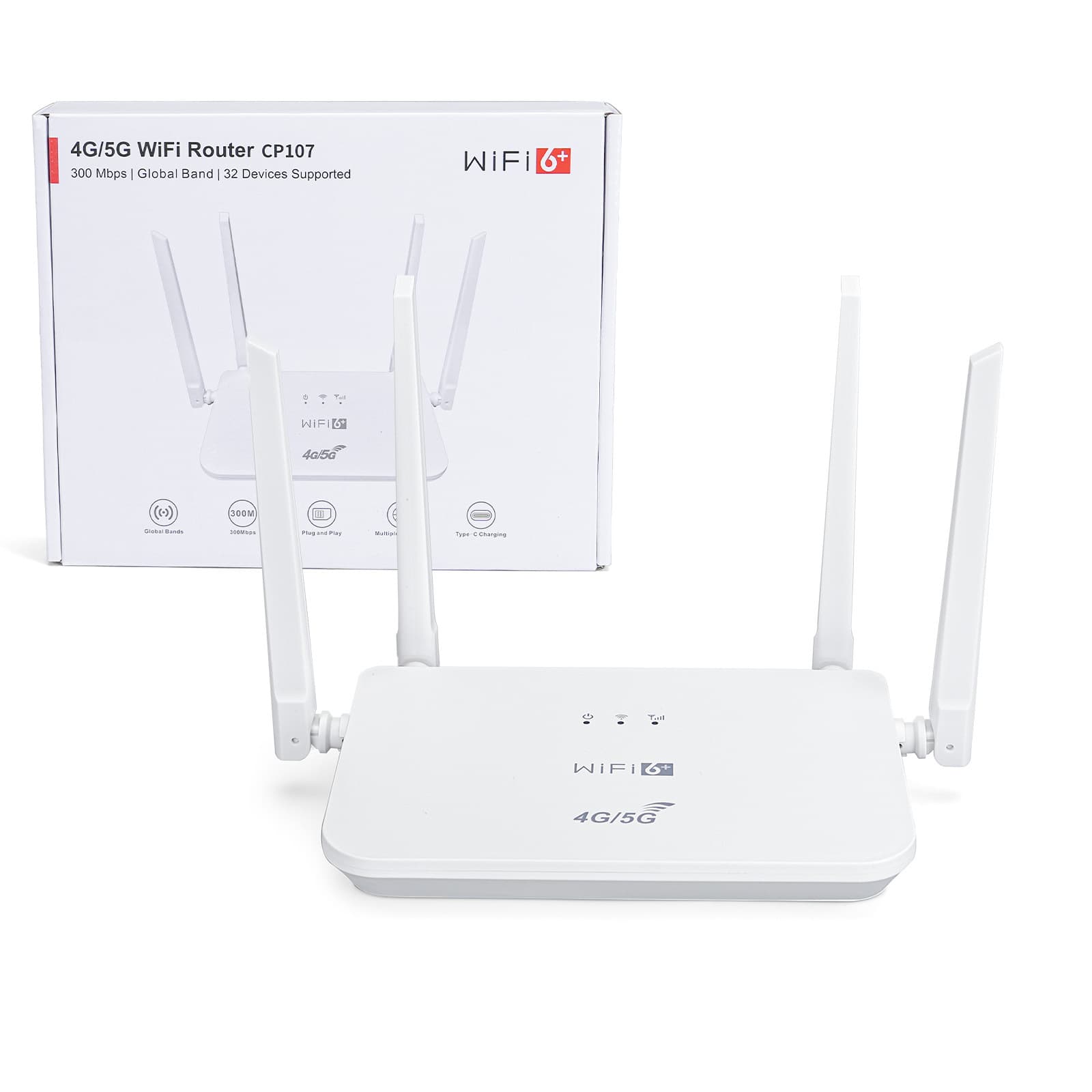 CP107 4G SIM Card Router WiFi Router with Type C Power Supply, ZONCH Supports Russian Language