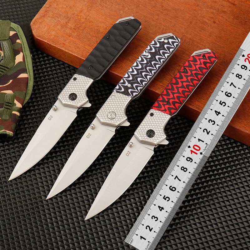 Outdoor Folding Knife, High Hardness Survival Knife, Portable Knife, Self-Defense Knife, Small Knife for Opening Packages and Unpacking Parcels