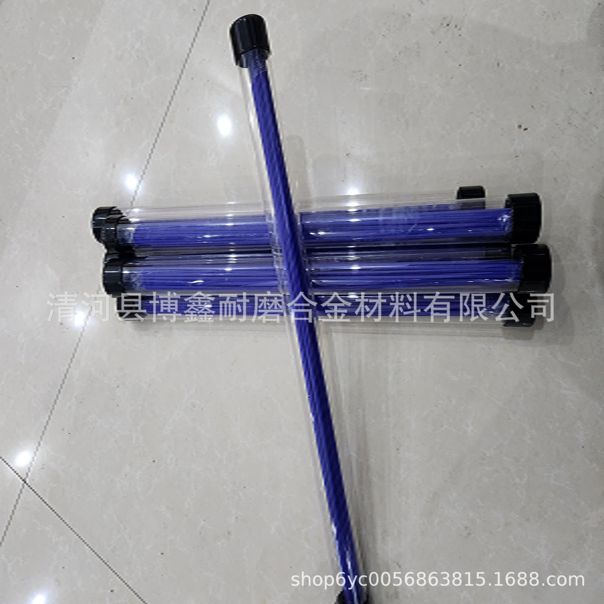 Blue-coated welding rod for refrigerator air-conditioning copper and iron stainless steel pipe fire welding without soldering powder and simple operation