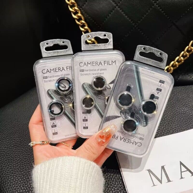 Suitable for iPhone 15 Lens Film, Apple 14 Pro Max Mobile Phone Diamond Protection Rear Camera Lens Ring 13 2