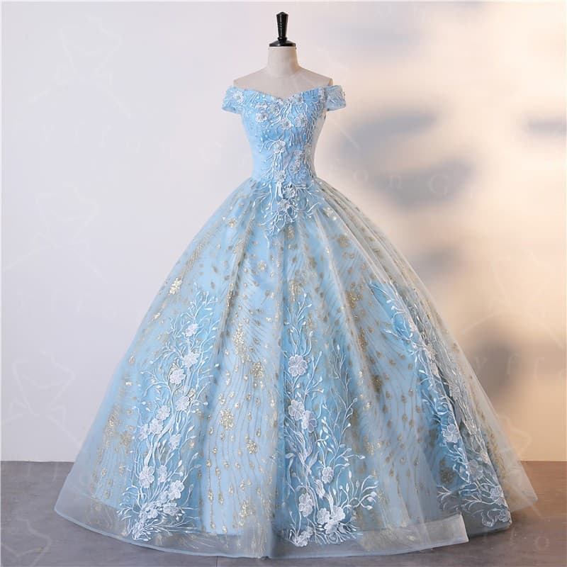 One-Shoulder Evening Dress Amazon European and American Style Dress Lace Ball Gown Puffy Skirt Cross-Border Ball Gown Dress
