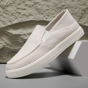 Men's Shoes Drop Shipping Spring Casual Comfortable Old Beijing Cloth Shoes Men's Versatile Flat Shoes Soft Sole Breathable Board Shoes