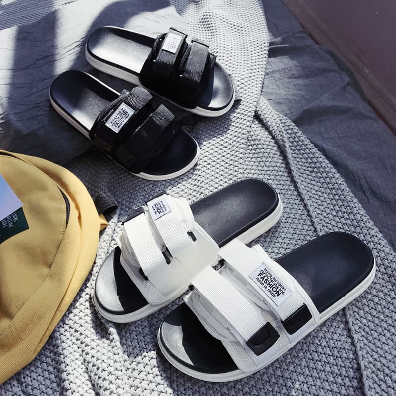 Men's Summer Sandals 2023 New Trendy Thick-Soled Couple Casual Non-Slip Beach Shoes for Outdoor Wear