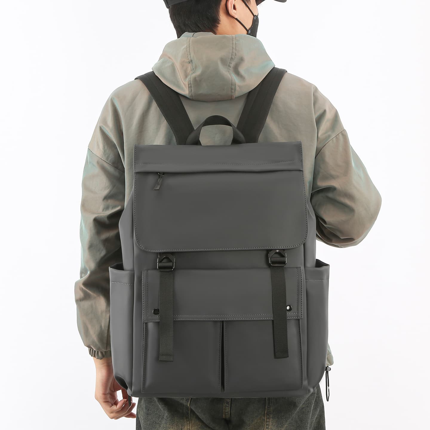 New Export Style Hong Kong Trend Ins Casual Backpack Large Capacity Commuter School Bag Fashionable Student Backpack