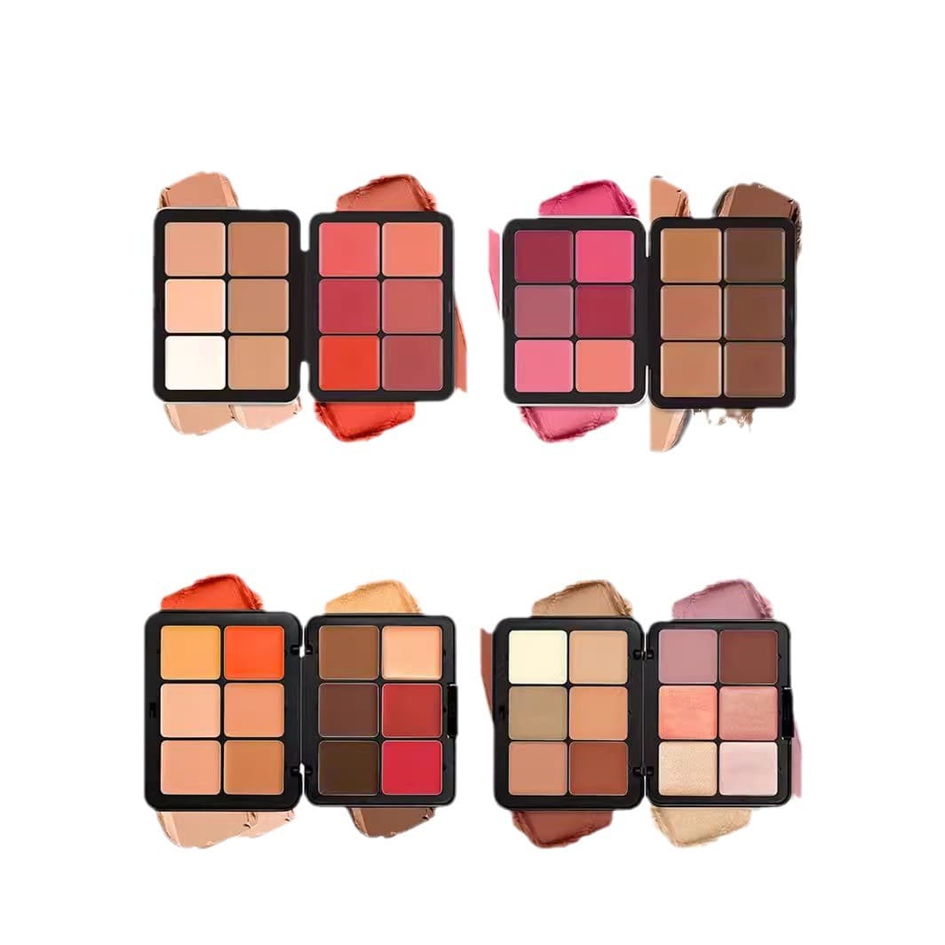 CARLA SECRET Cross-Border Best Seller 12-Color Blush Palette Matte Highlighter Multi-Color Cream Blush Concealer Palette