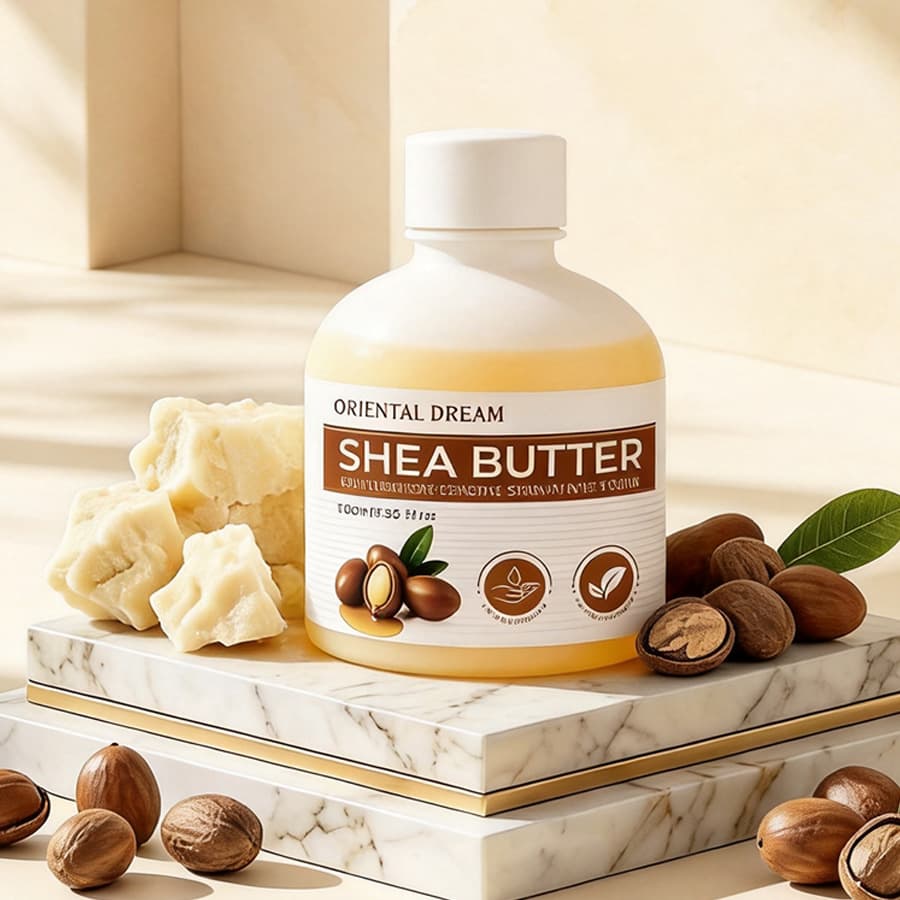 Cross-border Hot Selling Shea Butter Deep Moisturizing Face and Body Universal Care Oil OEM Custom Labeling