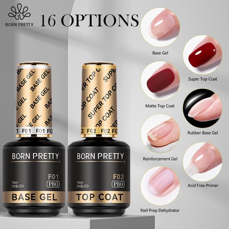 BORN PRETTY's popular manicure functional glue, base glue, crystal frosted magic mirror powder sealant, construction glue, nail polish glue