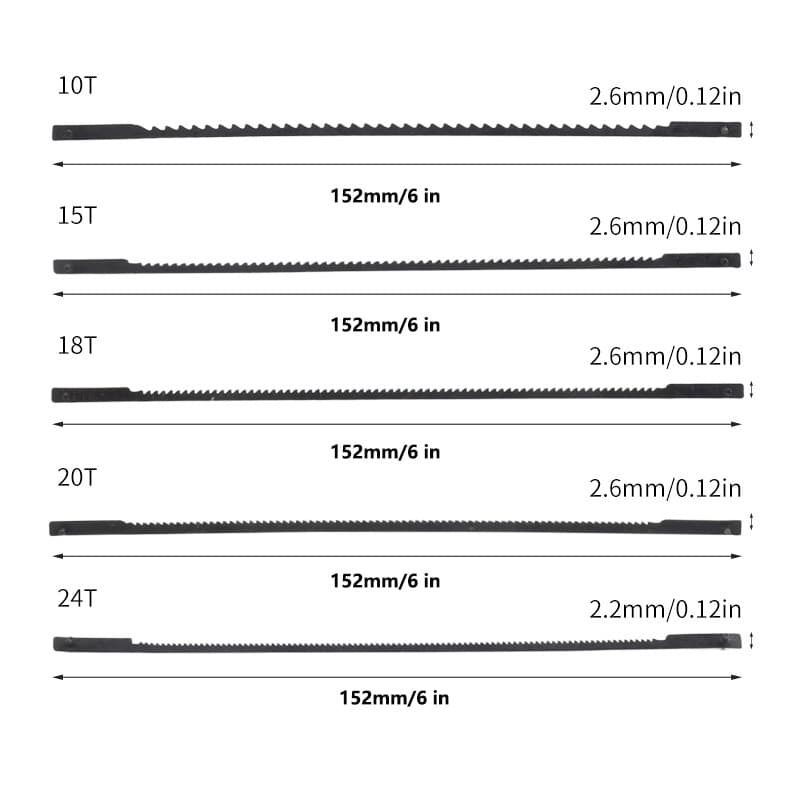 152mm Curved Saw Blade, Scroll Saw Blade, Woodworking Metal Saw Blade, Hand Saw