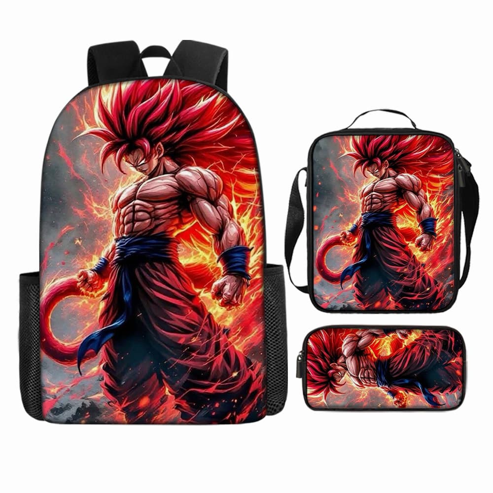Dragon Ball Anime Backpack Super Saiyan Goku Vegeta Cartoon Backpack for Boys School Bag In Stock Wholesale