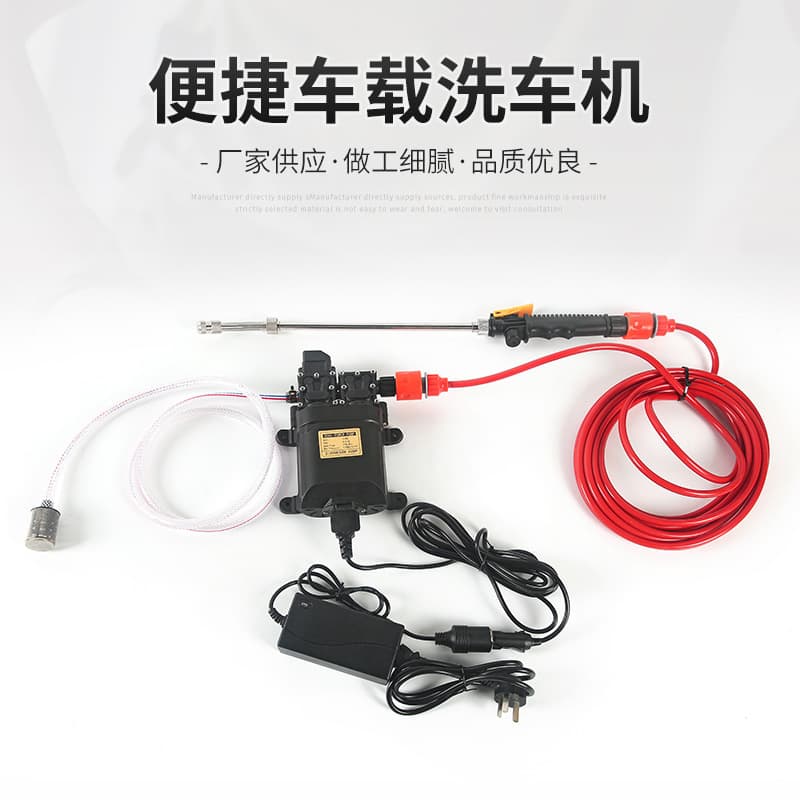 12V 24V Home Portable Car Washer, Dual Pump High Pressure Car Wash Kit, Pure Copper Motor Water Pump