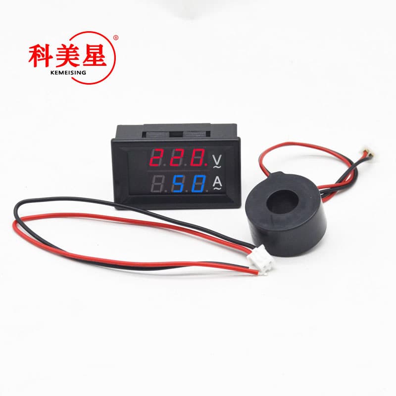AC60-500V 100A 50A Coulomb Meter AC Voltage and Current Meter with Transformer Digital Display