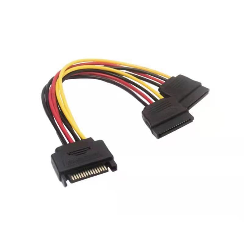 SATA one-to-two power cord SATA hard drive power supply to one-to-two serial port one to two 15PIN one-to-two