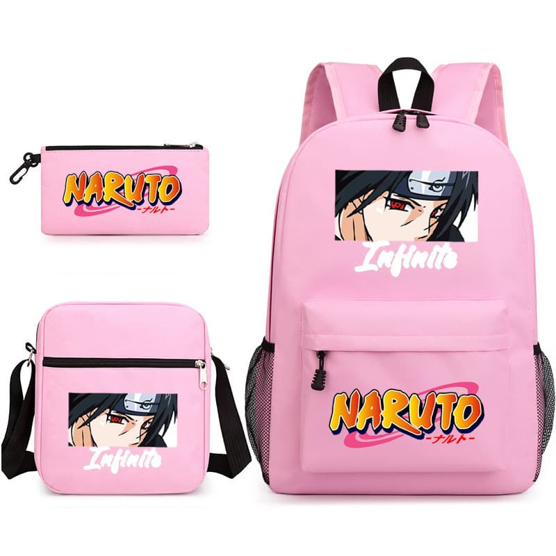 Independent Site Amazon Naruto Starry Sky Backpack 3-Piece Set Pencil Case Shoulder Bag Backpack