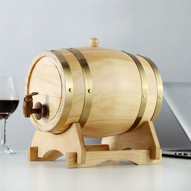 Oak Wine Barrel Solid Wood Wine Barrel Ornaments Gifts Red Wine White Wine Empty Barrel Decoration Pine Barrel