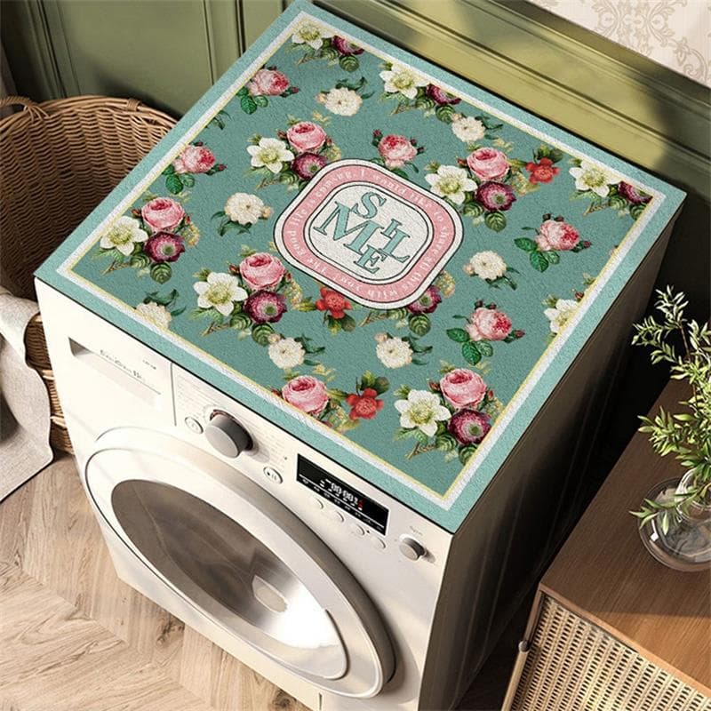 Front-loading Washing Machine Cover Mat, Diatomite Absorbent Soft Pad, Microwave and Refrigerator Top Universal Cover Towel, Dustproof and Absorbent