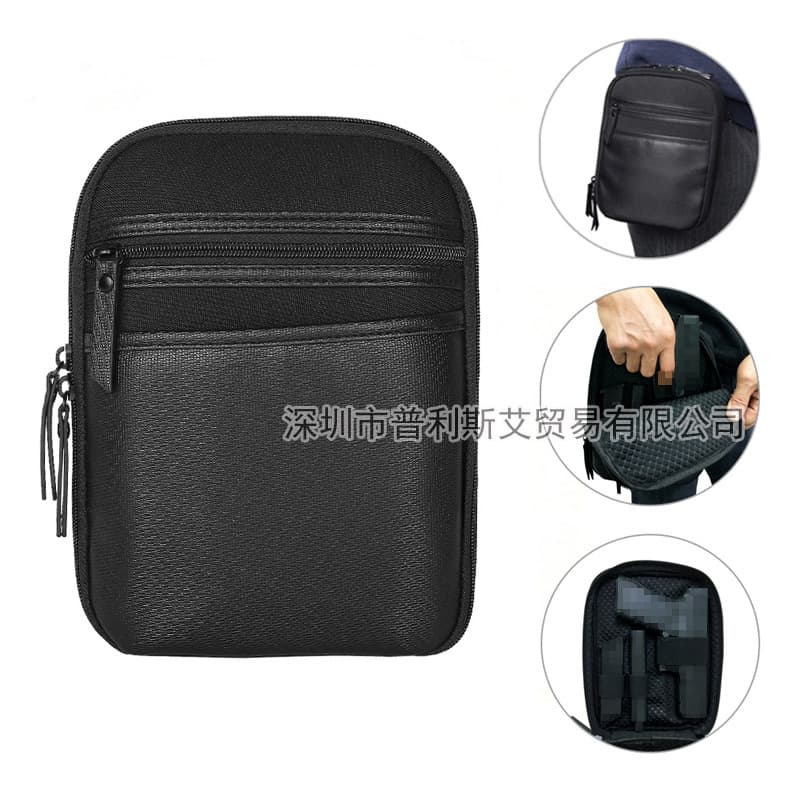 Amazon tactical waist bag hidden portable gun bag holster outdoor multi-functional storage waist bag diagonal pistol bag