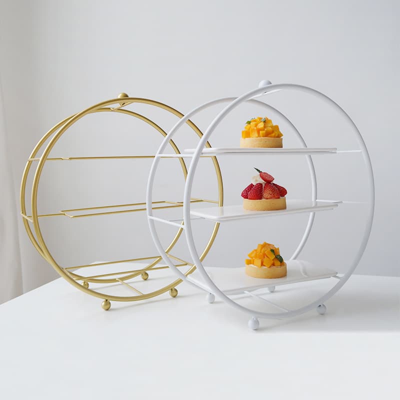 European-Style Afternoon Tea Dessert Table, Three-Tier Dessert Stand, Tea Break Display Stand, Buffet Dessert Display Stand, Wedding Decorations