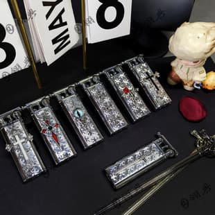 Original handmade lighter collection, flint wheel gear inflatable lighters, metal material, viral gift, wholesale