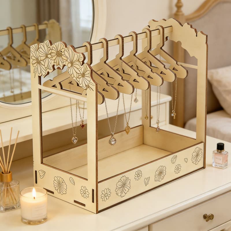 Wooden Baby Clothing Storage Box, Wooden Mini Storage Box, Multi-Functional Jewelry Box, Accessories Storage Display Rack