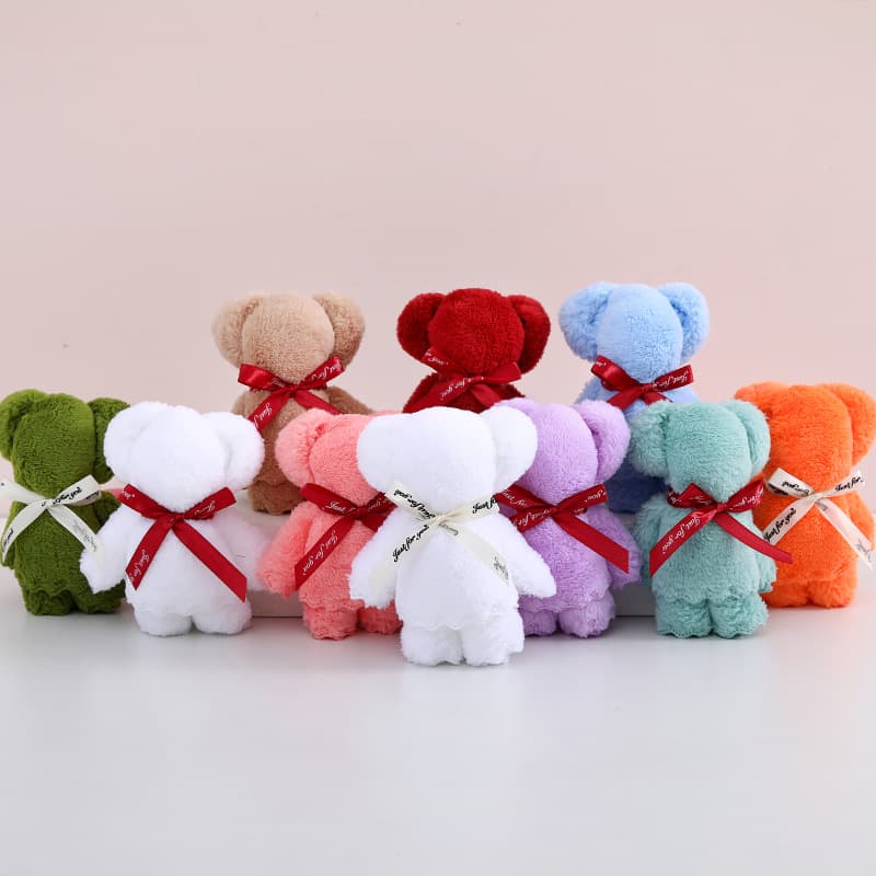 Coral Fleece Bear Towel Gift Box for Wedding Favors, Shop Opening Promotions, and Wholesale Towel Gifts