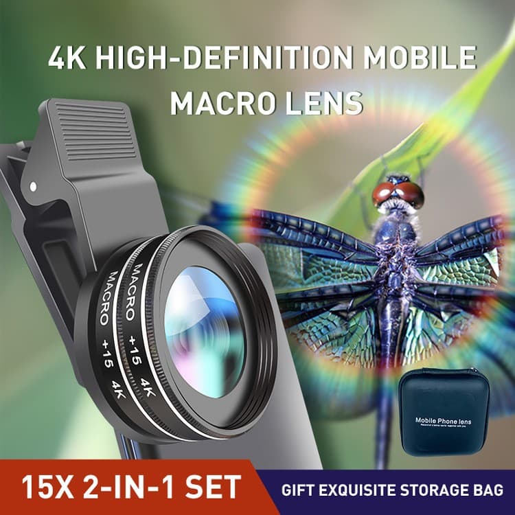 Cross-border Phone Lens 30X Macro Lens Beauty Shot Phone Camera Lens Magnifier 30X Macro Phone