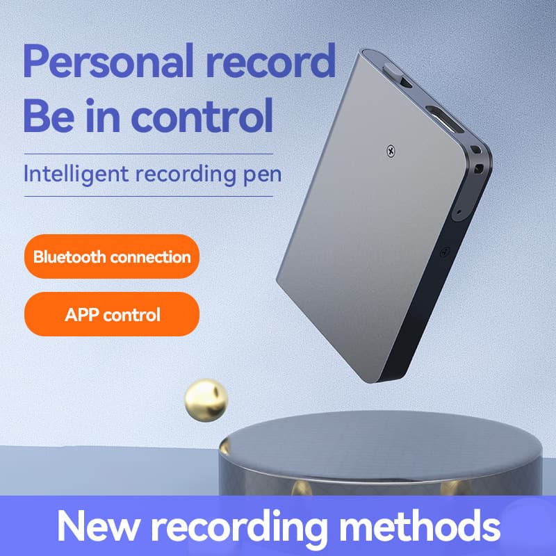 Q61A AI Voice Recorder ChatGPT Smart Transcription Translation Voice Recorder APP Control Recorder Supports 128GB