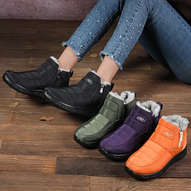Thickened Winter Boots Women's Warm Snow Boots Large Size Short Boots Factory Direct Sale Casual Round Toe Mid-Calf Boots