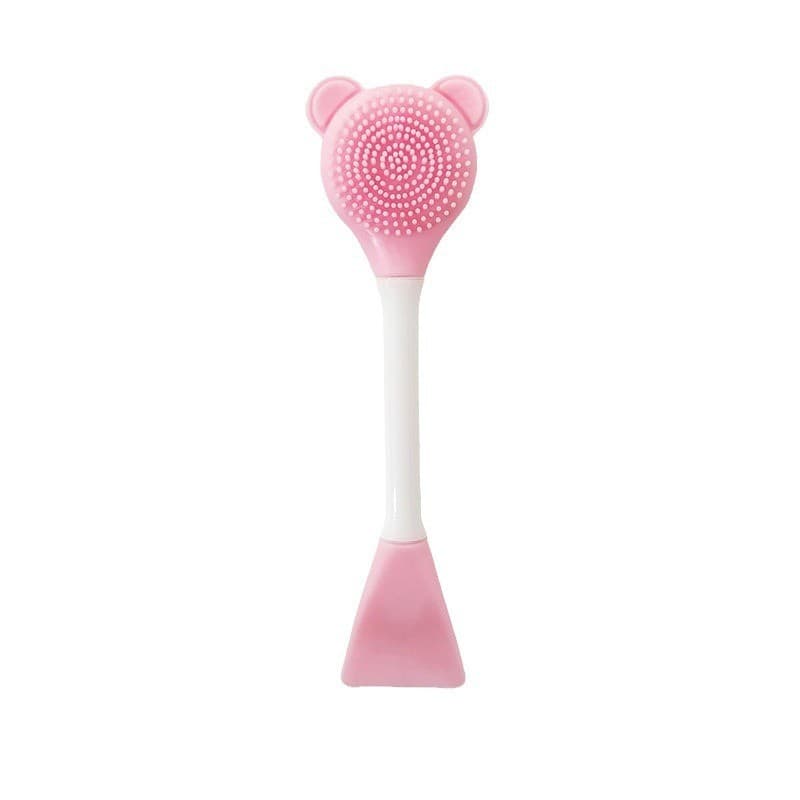 Custom Dual-Ended Silicone Face Mask Brush for Mud Mask Massage, Facial Cleansing, Beauty Salon Soft Mask Tool Brush Wholesale