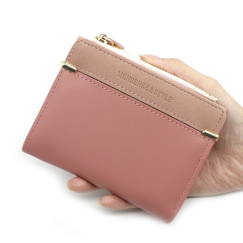 Ladies Wallet Genuine Leather Bifold Wallet Classic Style Multiple Card Slots Coin Pocket For Women
