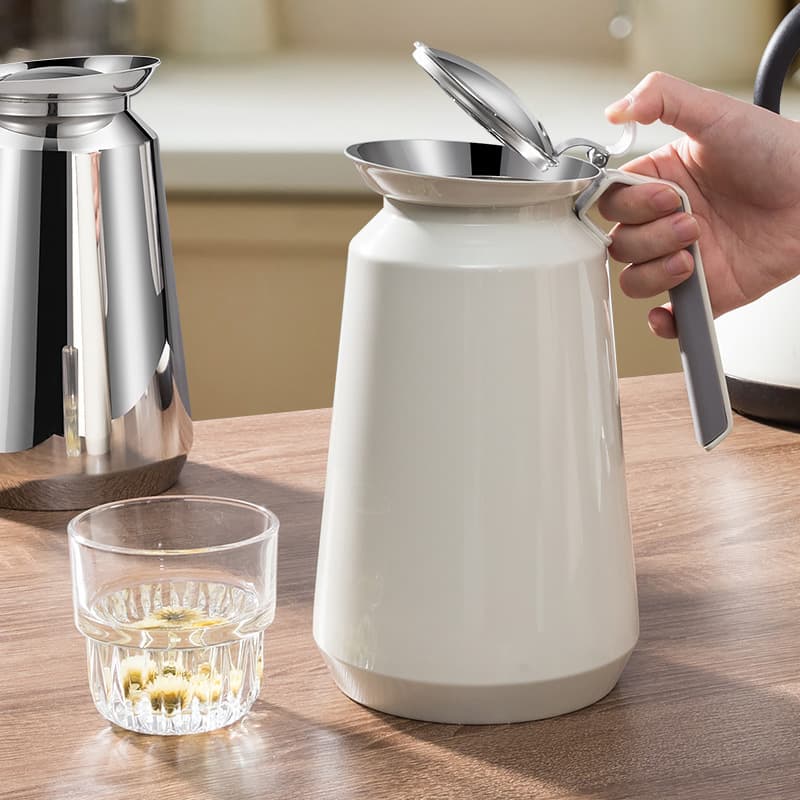 Large Capacity Steeping Teapot with Thermal Insulation, Home Health Brewing Pot with Inner 316 and Outer 304 Stainless Steel for Aging Tea